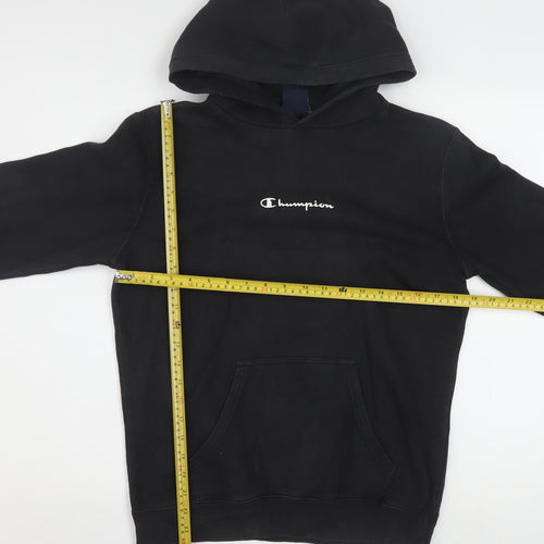 Champion Men’s Black Pullover Hoodie Small Fleece Sportswear