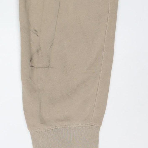 Nike Men’s Beige Jogger Sweatpants Size M Elastic Waist Tapered Fit