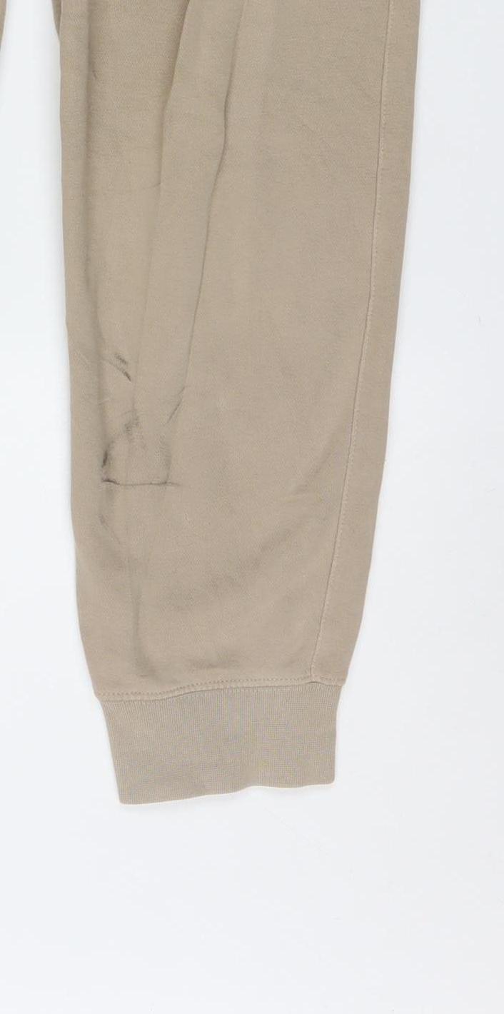 Nike Men’s Beige Jogger Sweatpants Size M Elastic Waist Tapered Fit