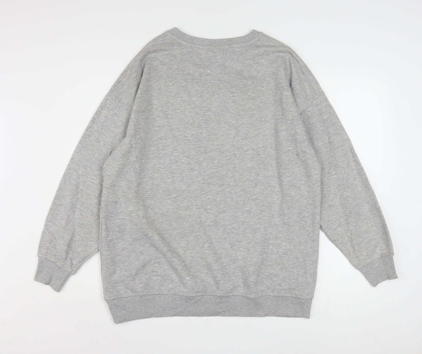 Disney Womens Grey Mickey Mouse Graphic Pullover Sweatshirt XS