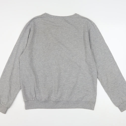 Disney Women Grey Eeyore Sweatshirt Medium 12/14 Pullover Cotton Blend