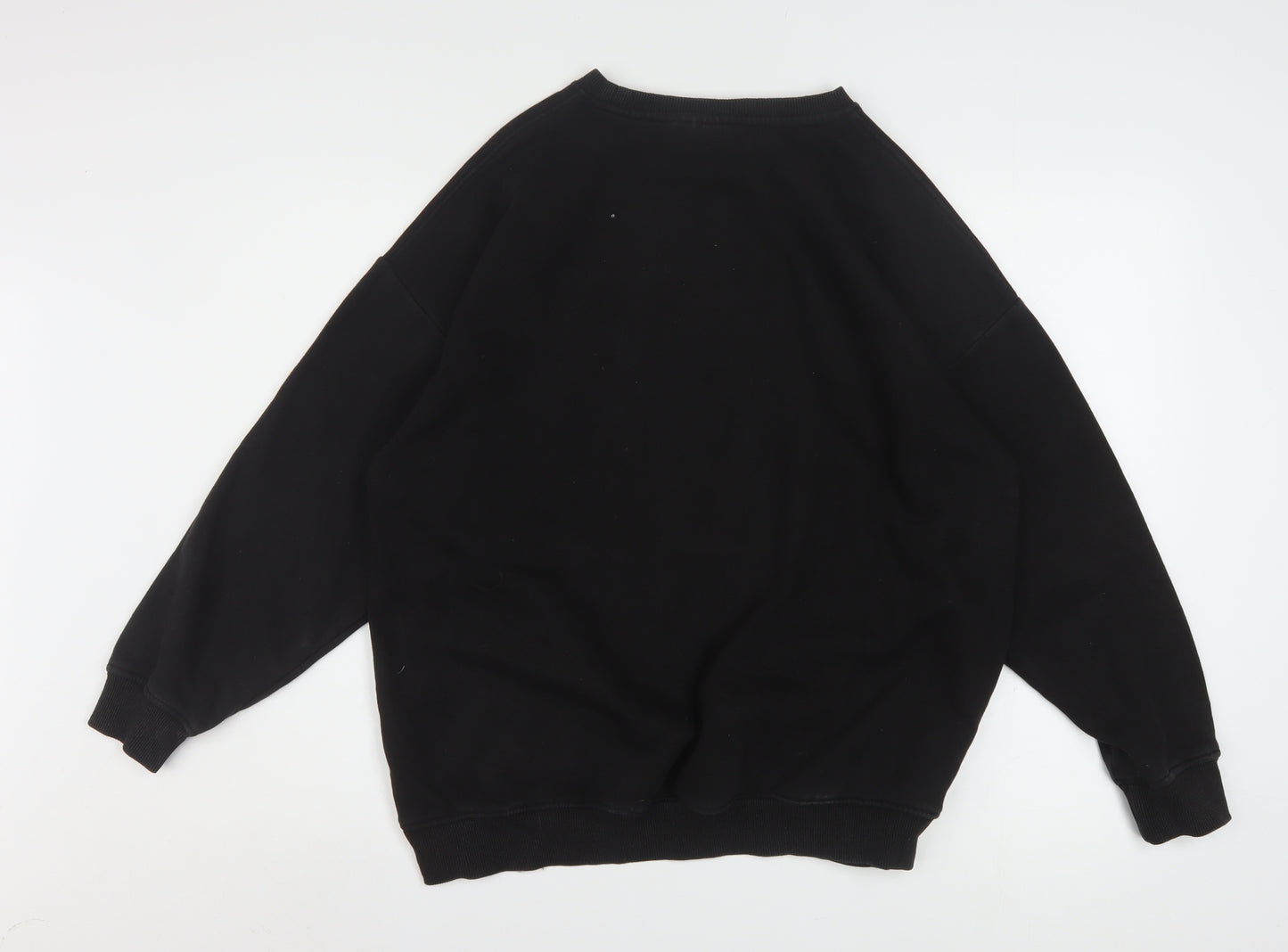 Disney Women Black XS Pullover Sweatshirt with Mickey & Friends Print
