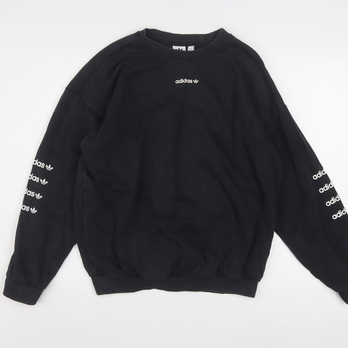 Adidas Women’s Black Crew Neck Pullover Sweatshirt UK 16