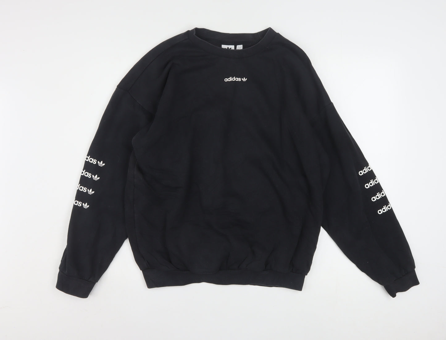 Adidas Women’s Black Crew Neck Pullover Sweatshirt UK 16