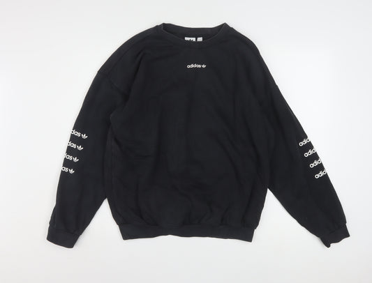 Adidas Women’s Black Crew Neck Pullover Sweatshirt UK 16