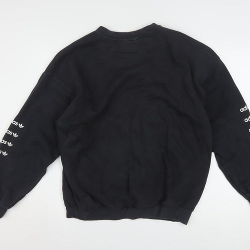 Adidas Women’s Black Crew Neck Pullover Sweatshirt UK 16