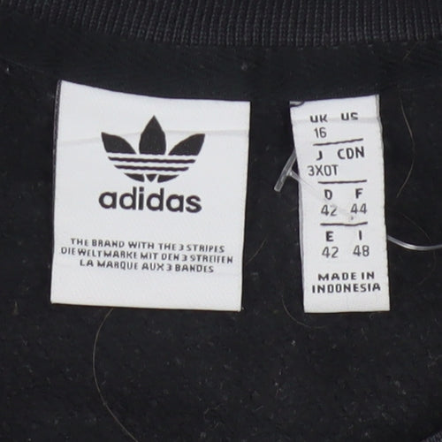 Adidas Women’s Black Crew Neck Pullover Sweatshirt UK 16