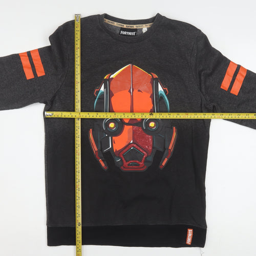 Fortnite Teens Black XL Pullover Graphic Print Sweatshirt