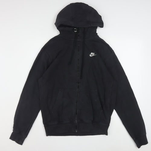 Nike Mens Black Full Zip Hoodie Size S Fleece Sportswear