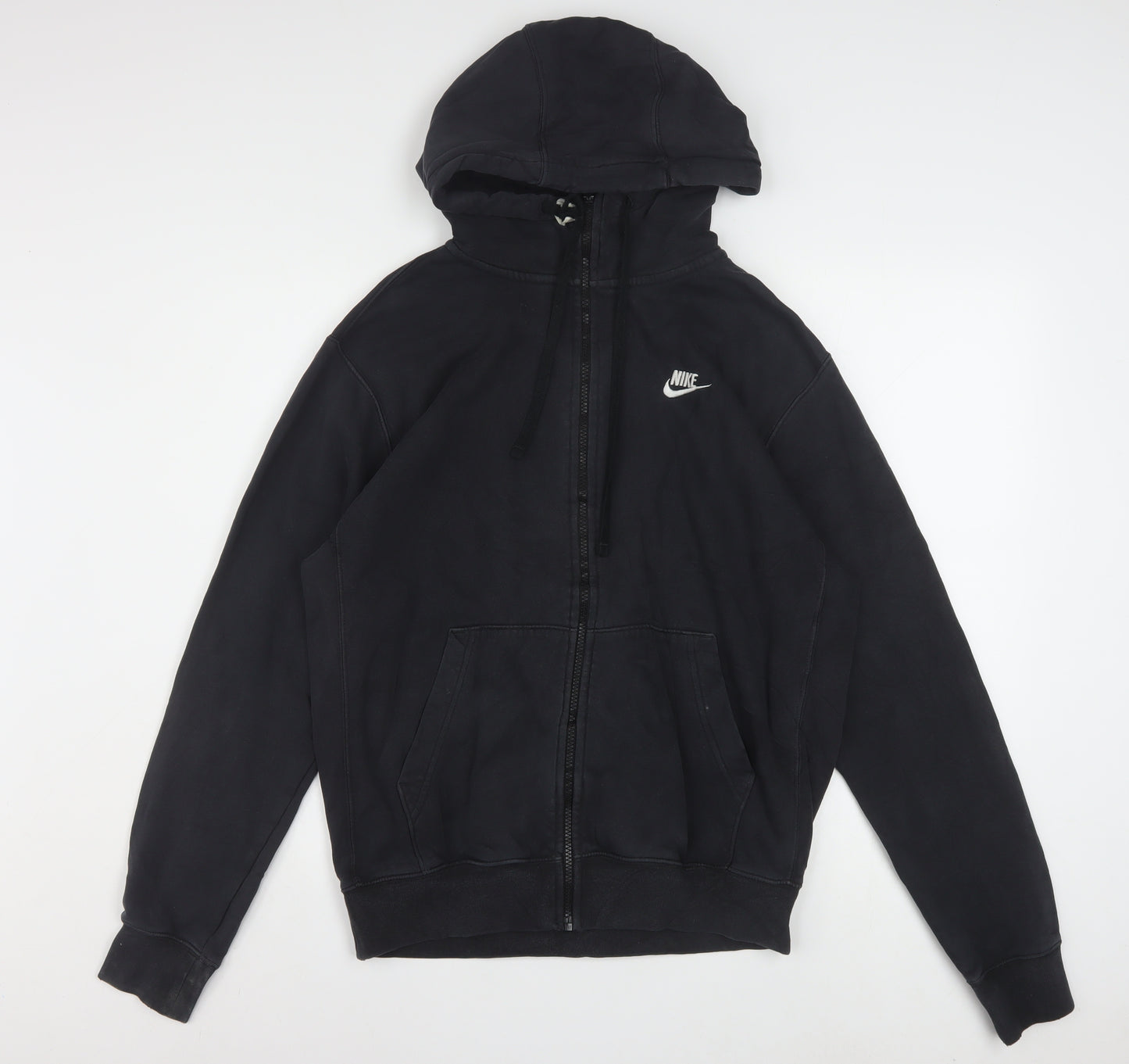 Nike Mens Black Full Zip Hoodie Size S Fleece Sportswear