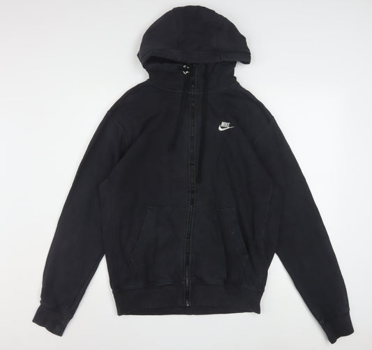 Nike Mens Black Full Zip Hoodie Size S Fleece Sportswear