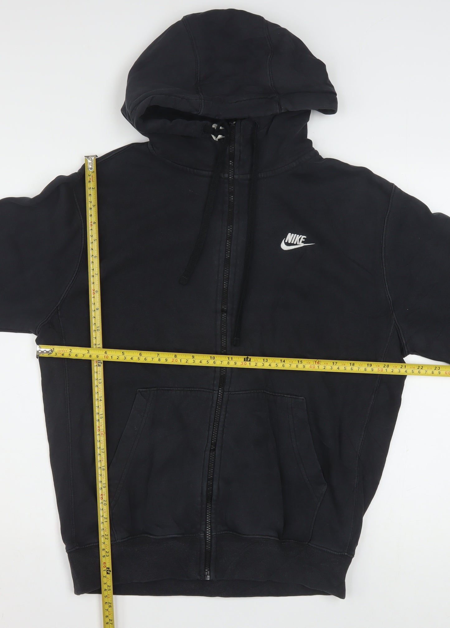 Nike Mens Black Full Zip Hoodie Size S Fleece Sportswear