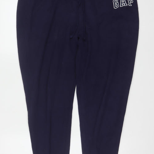 GAP Women’s Blue XL Jogger Fleece Sweatpants with Drawstring Waist