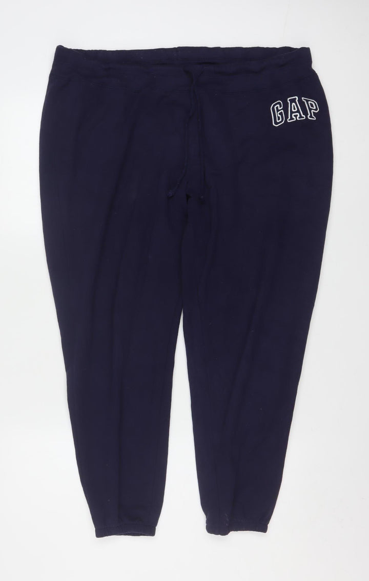 GAP Women’s Blue XL Jogger Fleece Sweatpants with Drawstring Waist