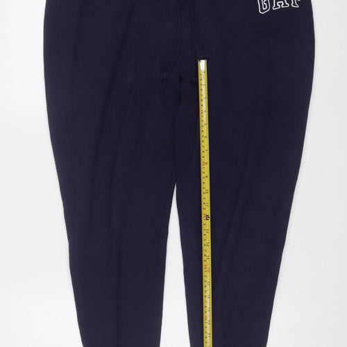 GAP Women’s Blue XL Jogger Fleece Sweatpants with Drawstring Waist