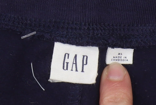 GAP Women’s Blue XL Jogger Fleece Sweatpants with Drawstring Waist