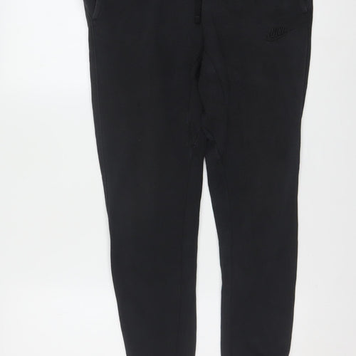 Nike Men's Black XS Jogger Sweatpants Cotton Blend Fleece Tapered Fit