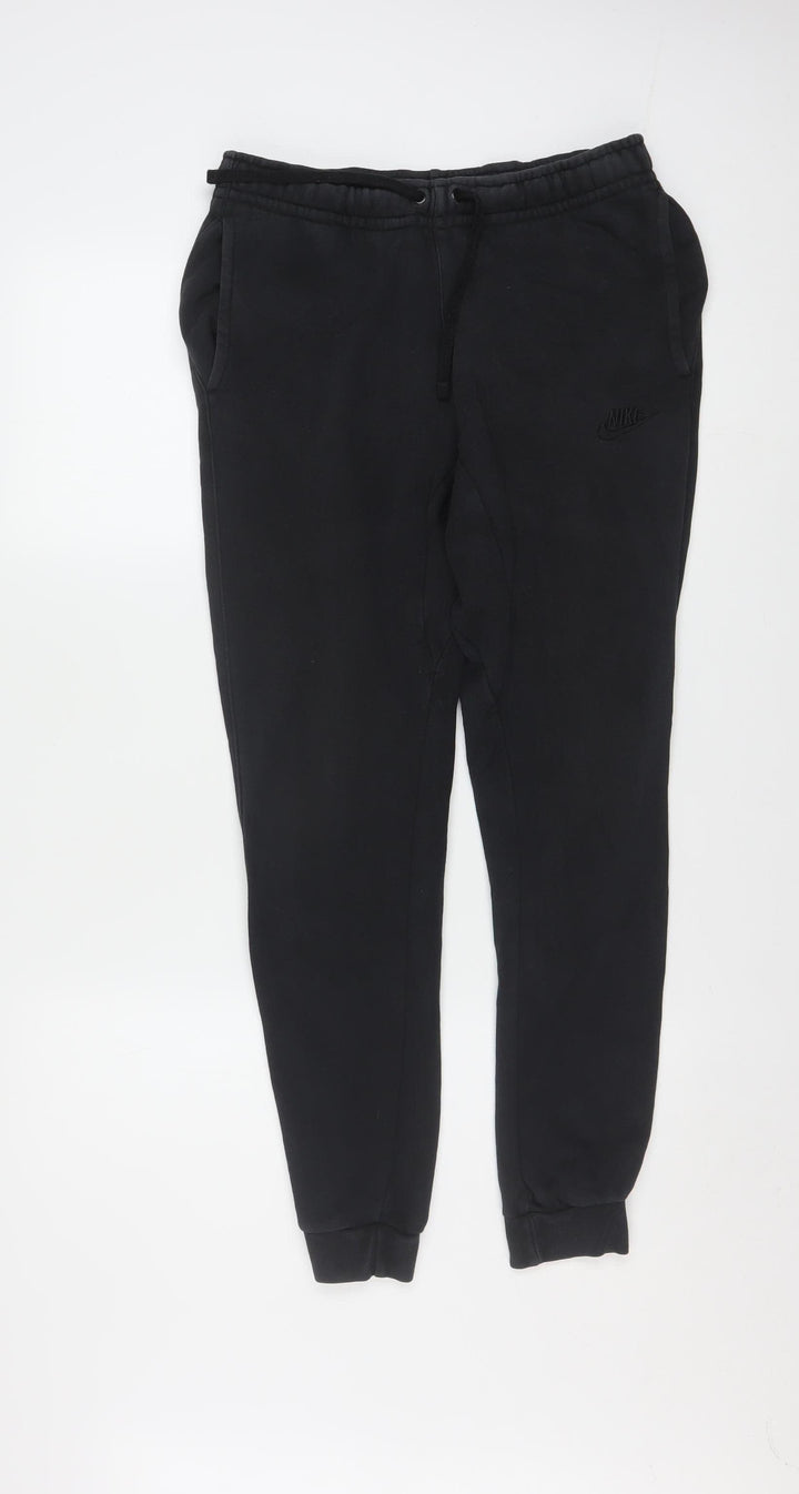 Nike Men's Black XS Jogger Sweatpants Cotton Blend Fleece Tapered Fit