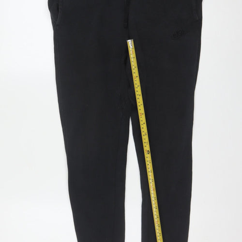 Nike Men's Black XS Jogger Sweatpants Cotton Blend Fleece Tapered Fit