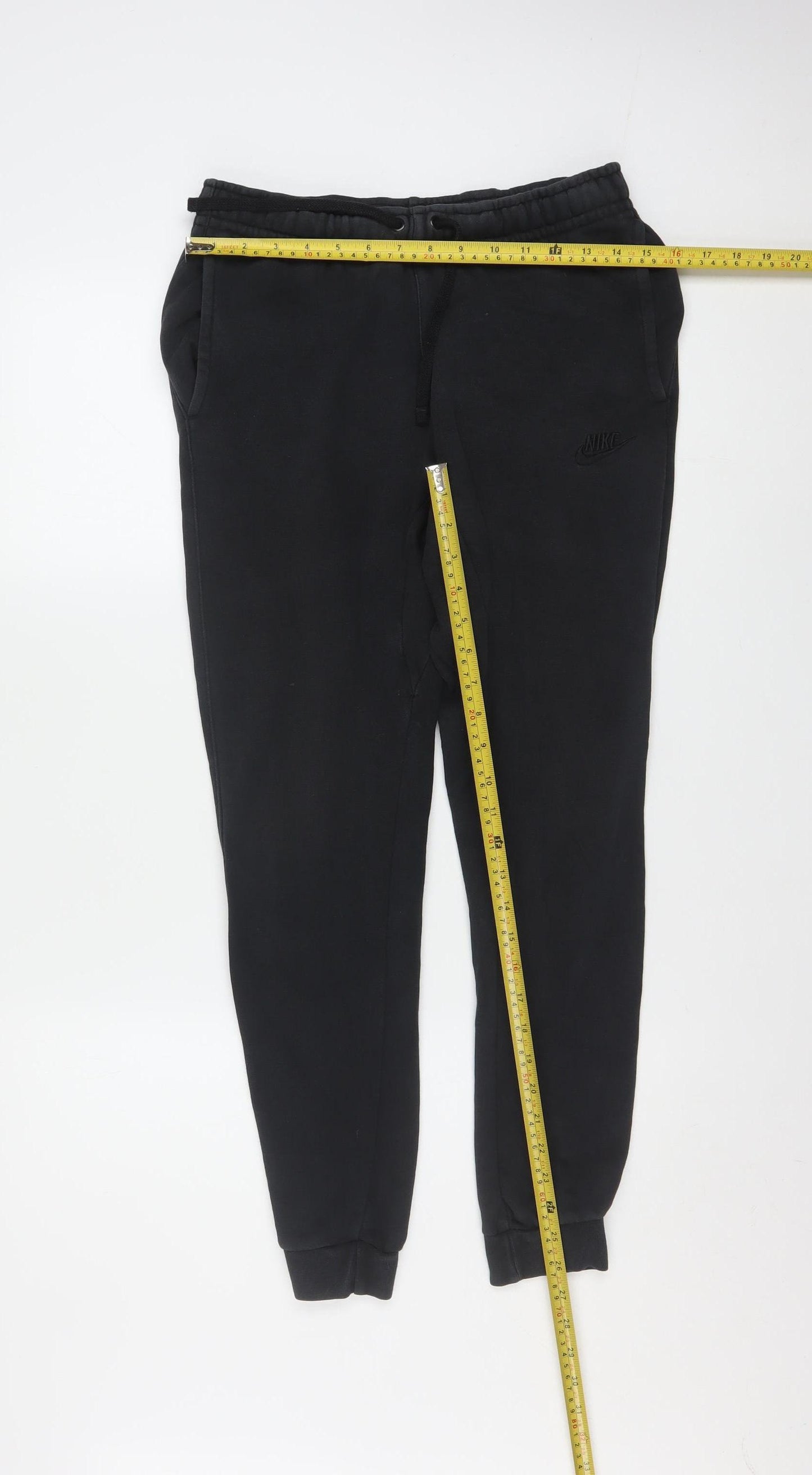 Nike Men's Black XS Jogger Sweatpants Cotton Blend Fleece Tapered Fit