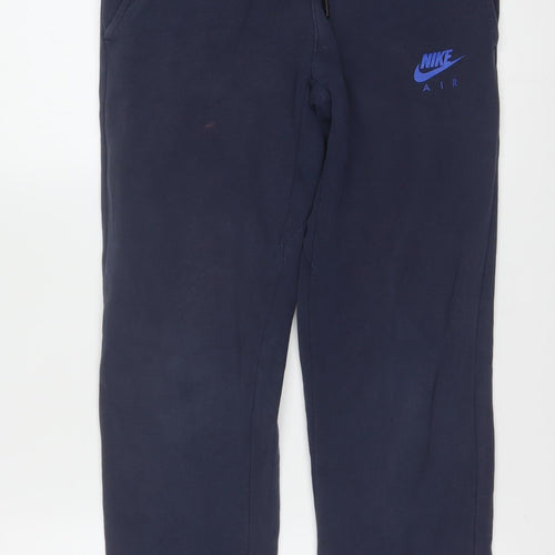 Nike Boys Blue Jogger Sweatpants XL 14-15 Years Cotton Blend Activewear