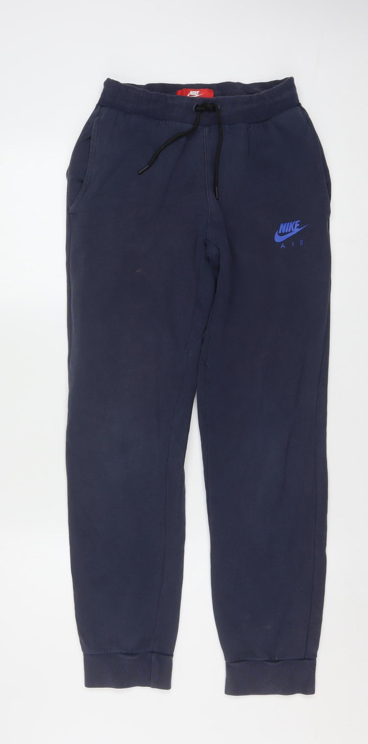 Nike Boys Blue Jogger Sweatpants XL 14-15 Years Cotton Blend Activewear