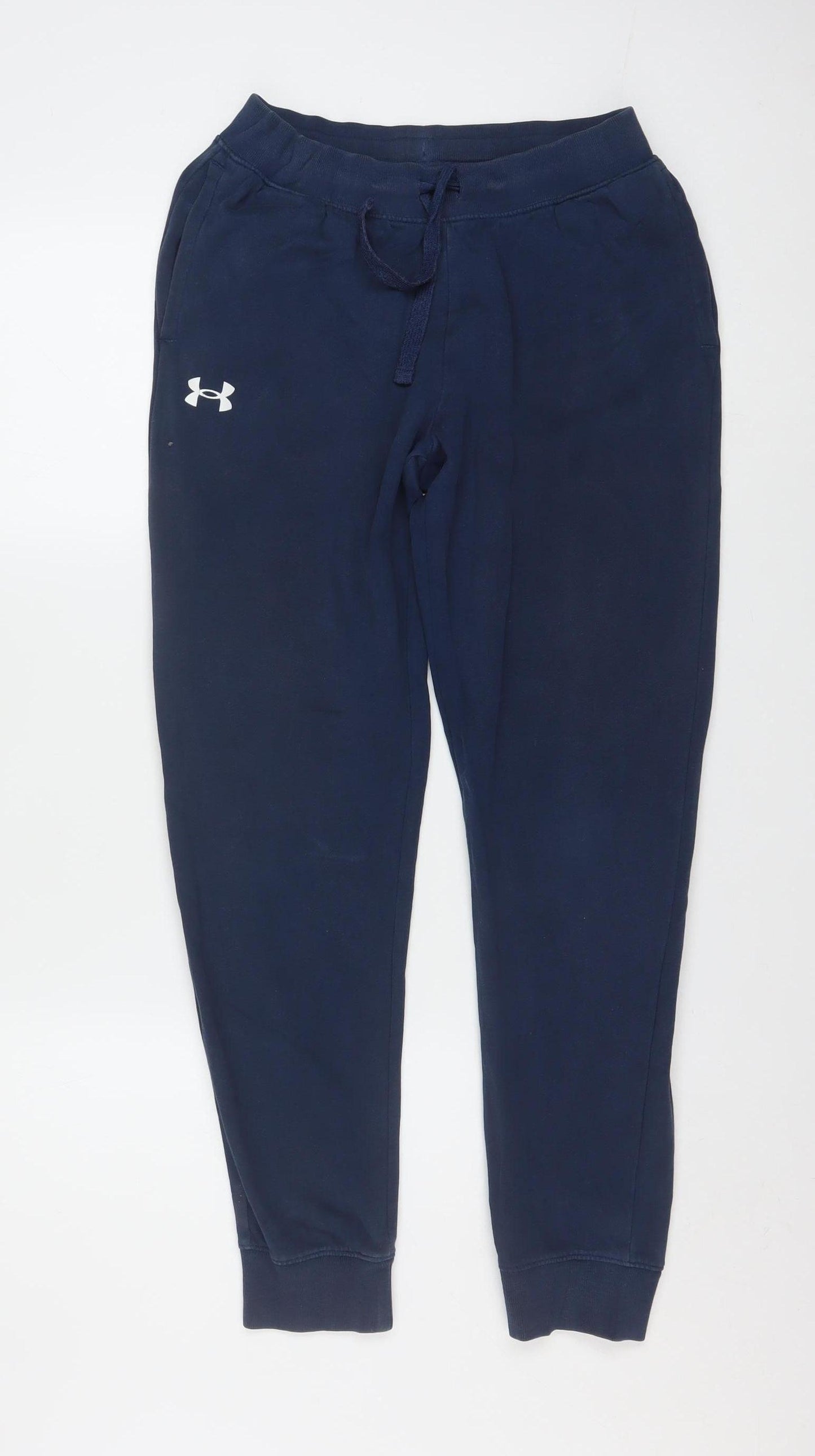 Under Armour Boys Navy Jogger Sweatpants Size 13 Years Cotton Blend