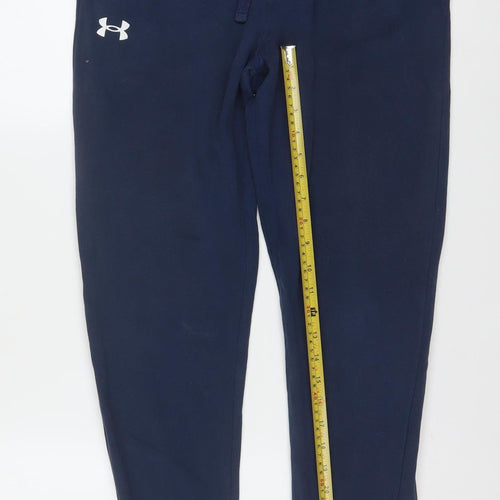 Under Armour Boys Navy Jogger Sweatpants Size 13 Years Cotton Blend