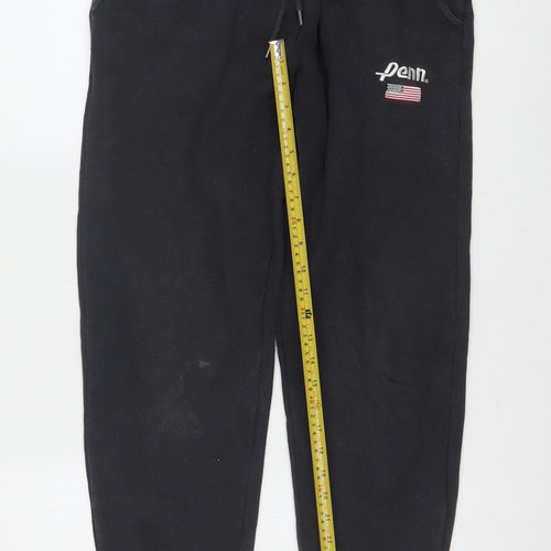 Penn x Primark Men's Black Fleece Jogger Sweatpants M Regular Fit