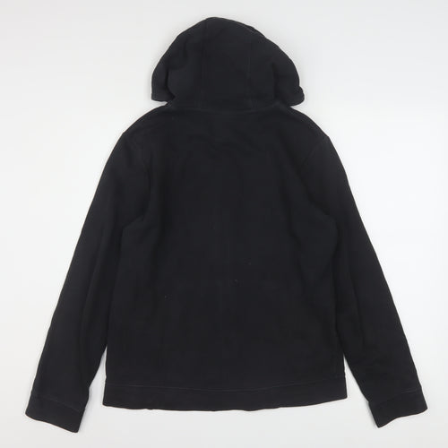Nike Boys Black Full Zip Hoodie XL 158-170cm Fleece Sweatshirt
