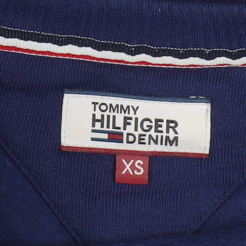 Tommy Hilfiger Denim Women's Navy Blue XS Pullover Sweatshirt