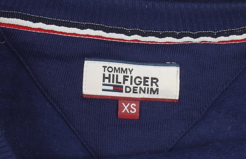 Tommy Hilfiger Denim Women's Navy Blue XS Pullover Sweatshirt