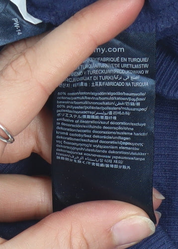 Tommy Hilfiger Denim Women's Navy Blue XS Pullover Sweatshirt
