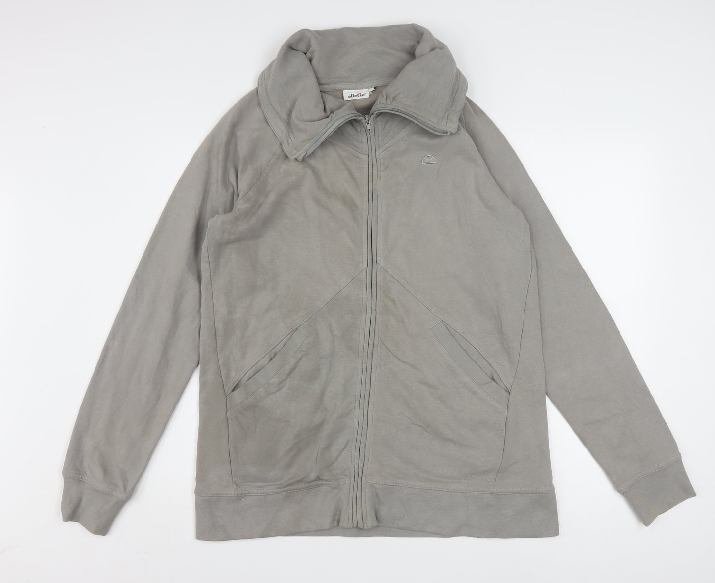 Ellesse Men's Grey Track Jacket L Regular Fit Full Zip Sportswear