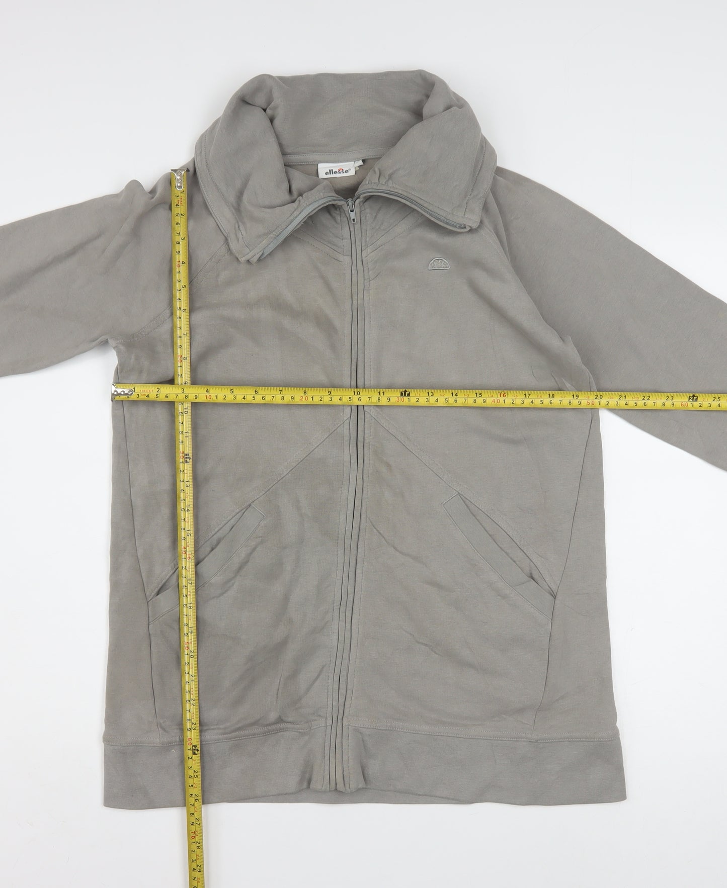 Ellesse Men's Grey Track Jacket L Regular Fit Full Zip Sportswear
