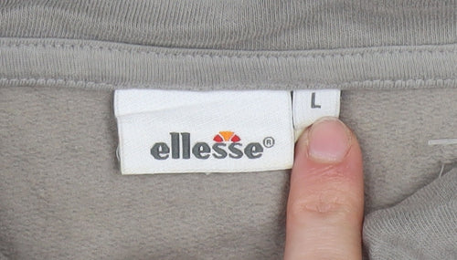 Ellesse Men's Grey Track Jacket L Regular Fit Full Zip Sportswear