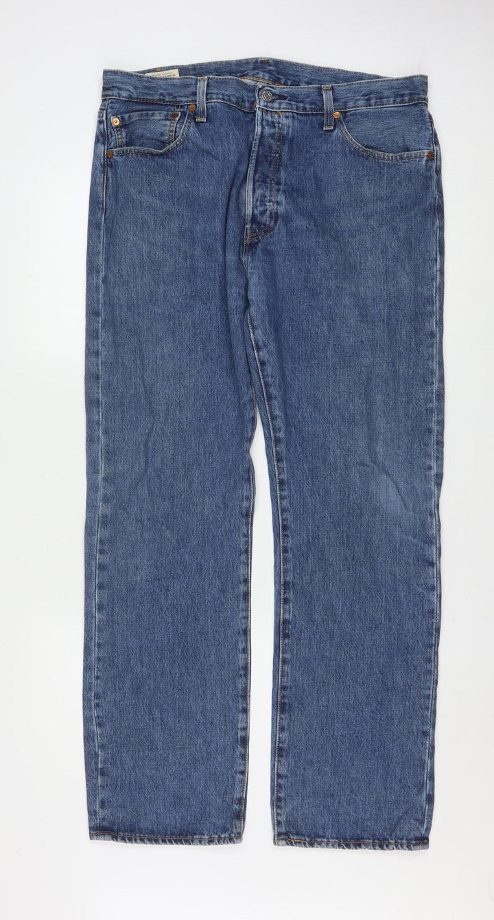 Levi's 501 Men's Blue Straight Jeans W36 L32 Classic Denim