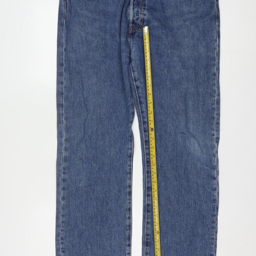 Levi's 501 Men's Blue Straight Jeans W36 L32 Classic Denim
