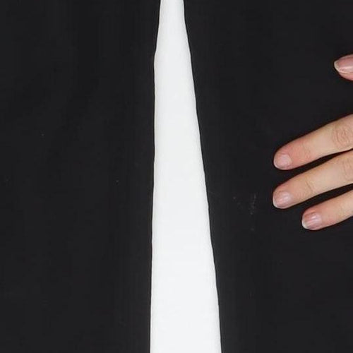 Reebok Men's Black L Track Pants Lightweight Polyester