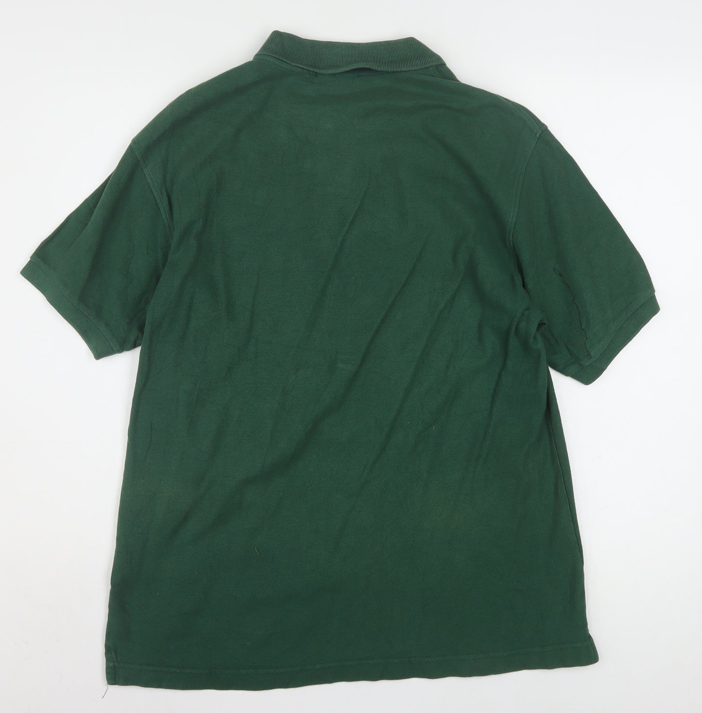 Fila Men's Green Short Sleeve Polo Shirt Size M 100% Cotton