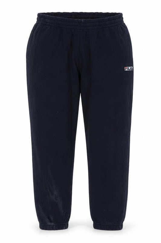 Front view of Fila Men's Black XL Fleece Jogger Sweatpants Activewear Trousers