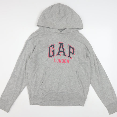 GAP Women’s Grey London Logo Pullover Hoodie M