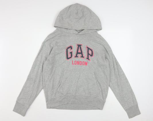 GAP Women’s Grey London Logo Pullover Hoodie M