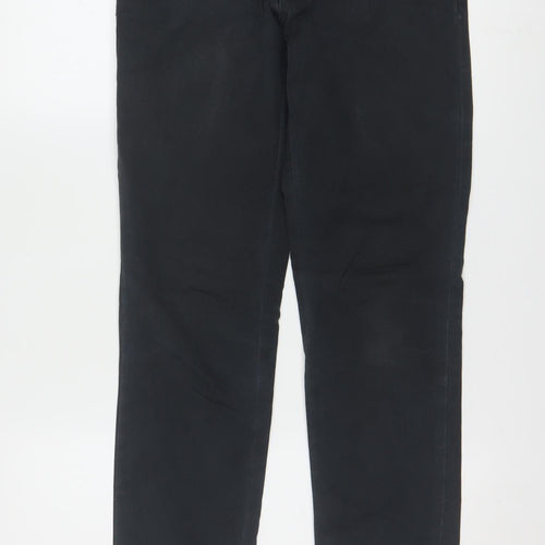 Carhartt Men Black Slim Fit Chino Trousers 29x32 Sid Pant