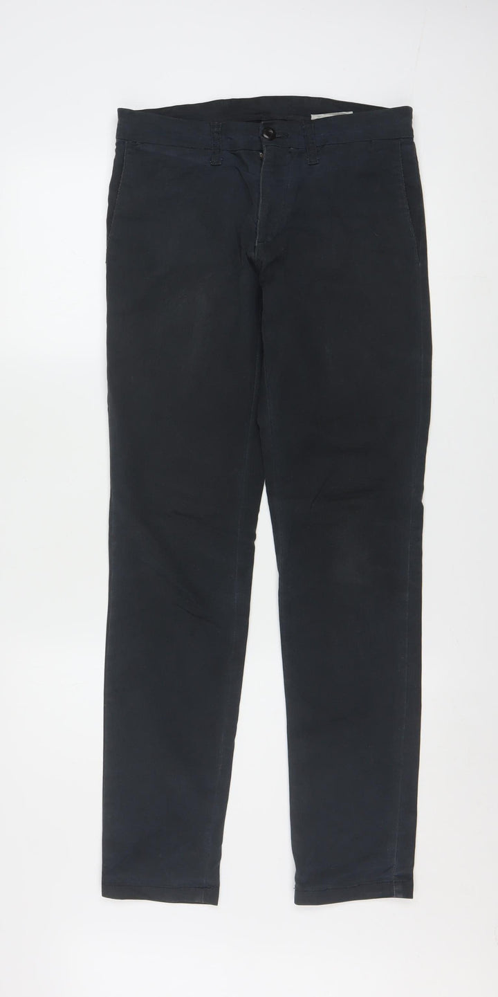 Carhartt Men Black Slim Fit Chino Trousers 29x32 Sid Pant