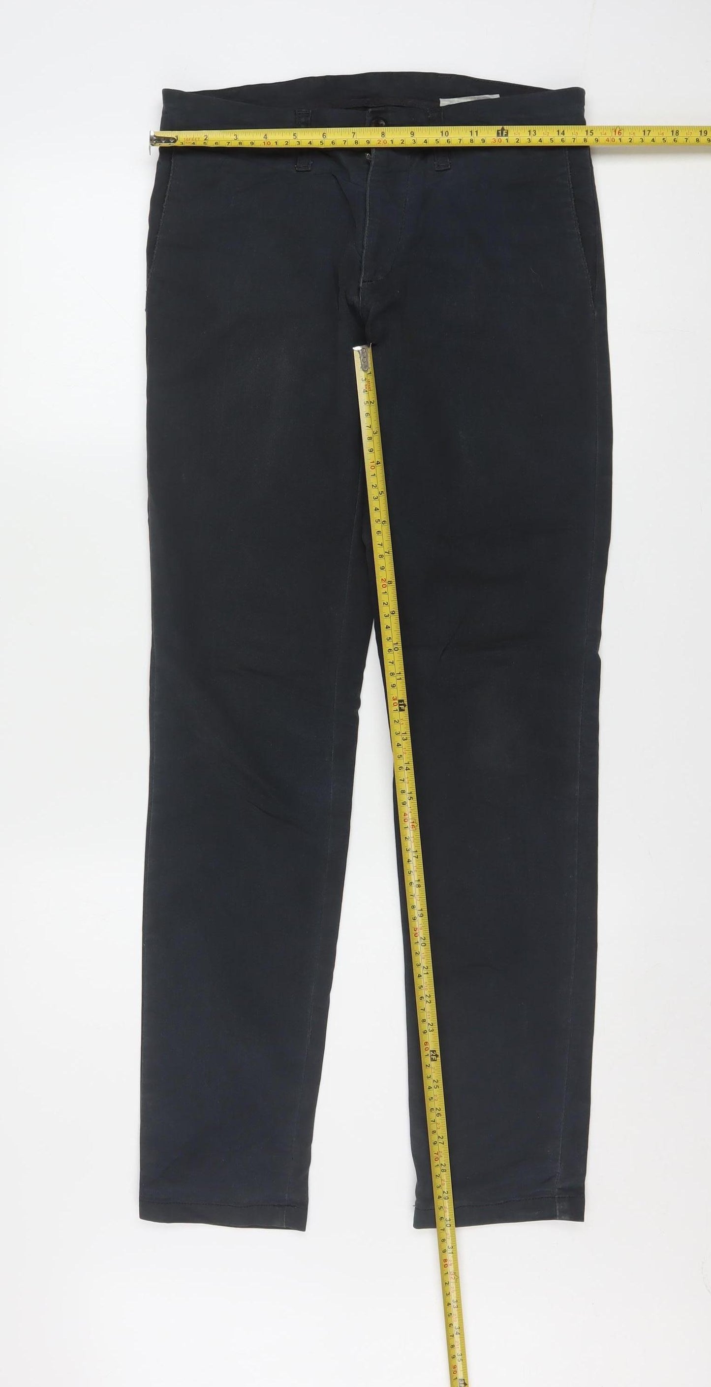 Carhartt Men Black Slim Fit Chino Trousers 29x32 Sid Pant