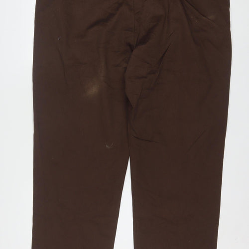 Dickies Men's Brown Chino Workwear Trousers 44W 32L Regular Fit