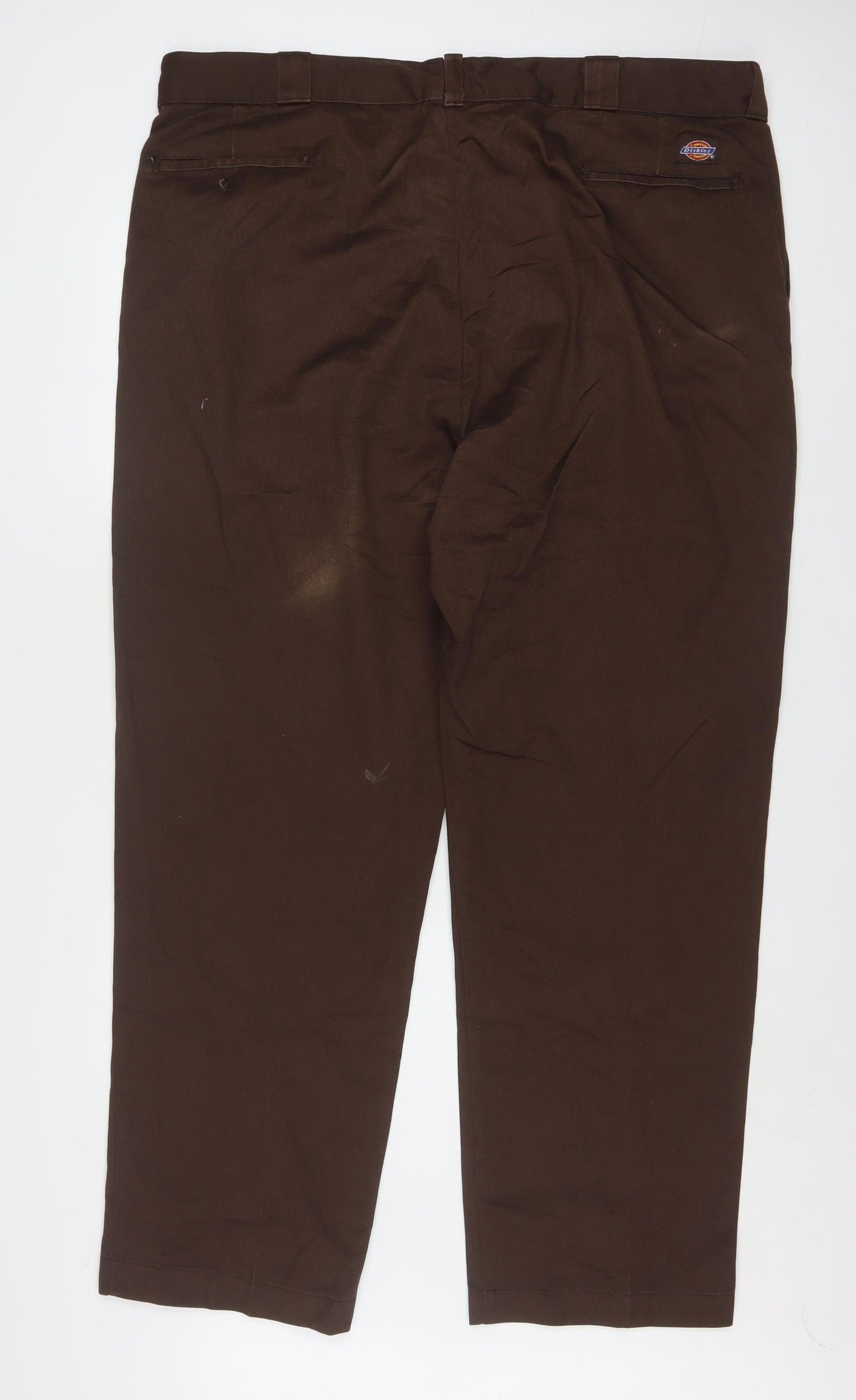 Dickies Men's Brown Chino Workwear Trousers 44W 32L Regular Fit
