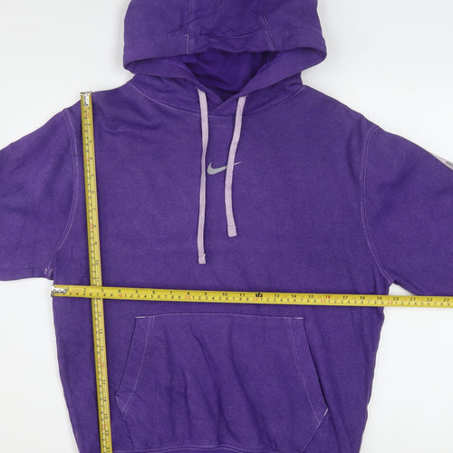 Nike Men's Purple XS Pullover Hoodie Logo Fleece Sweatshirt