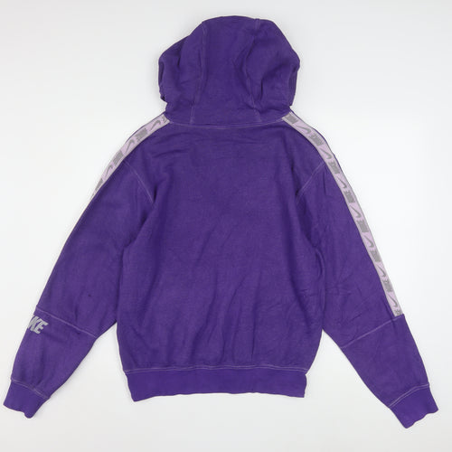 Nike Men's Purple XS Pullover Hoodie Logo Fleece Sweatshirt